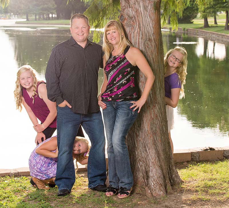 Jill Christiansen and her family